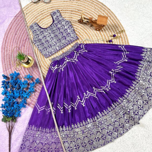 Girl's Lehenga - Picture 10 of 11